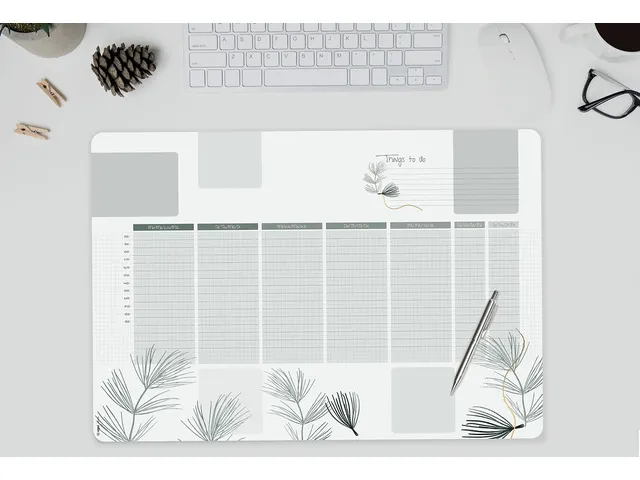 Designonderlegger Sigel weekplanner Nature met to-do-list A2 30 vel