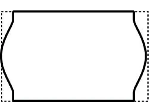 Prijsetiket 16x26mm Open-Data S14/Sato Judo afneembaar wit