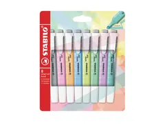 Markeerstift STABILO Swing cool 275/8 pastel assorti etui à 8 stuks