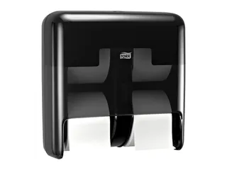 Tork OptiServe Hulsloos 4-rol Toiletpapier Dispenser Zwart - 2