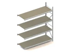 Breedvakstelling Aanbouwveld Hxbxd 2500x2251x800mm 4 Houten Legborden