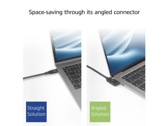 Kabel ACT USB-C hoek links/rechts USB-C hoek boven/beneden 10Gbps 1m