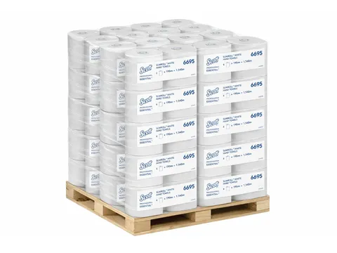 Handdoekrol Scott Essential Slimroll 1-laags wit 6695 Pallet