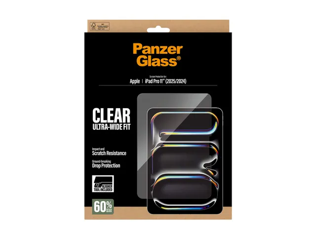 PanzerGlass Screen Protector iPad Pro 11 inch (2024-2025) | Ultra-W