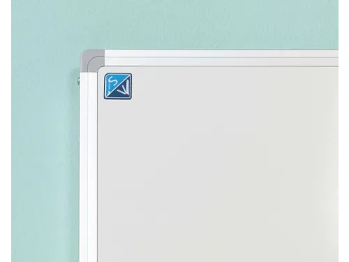 Schoolbord Enkelvlaksbord 120x300cm Magnetisch Wit emaille