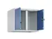 opzetkast,v. locker voor scheiding van kleding,2vak.,vak B 300mm