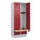 locker met bank,HxBxD 1950x800x815mm,2vak,vak B 400mm,draaigrendel