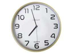 Wandklok Unilux Baltic Ø30,5cm hout/wit cijferaanduiding