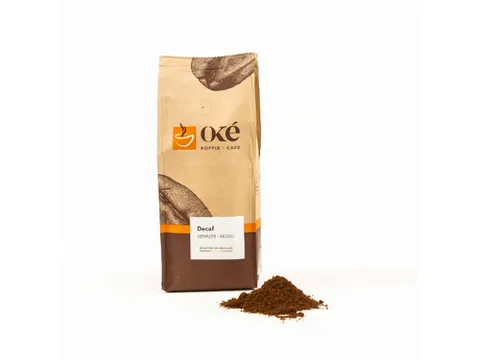 OKE Koffie gemalen koffie Decafiné zak van 250g