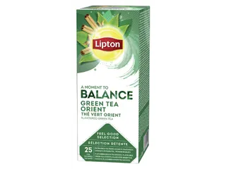 Thee Lipton Green Tea Balance Oriënt met envelop 25stuks - 1