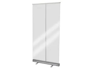 anti-speekselscherm,PET-folie,glashelder,frame aluminium - 1