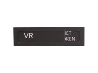 Premium Schuifbord Zwart Wit Niet Storen 150x40mm - 2