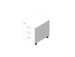 mobiel ladeblok,HxBxD 580x420x560mm,3lade(n),centr. vergrendeling