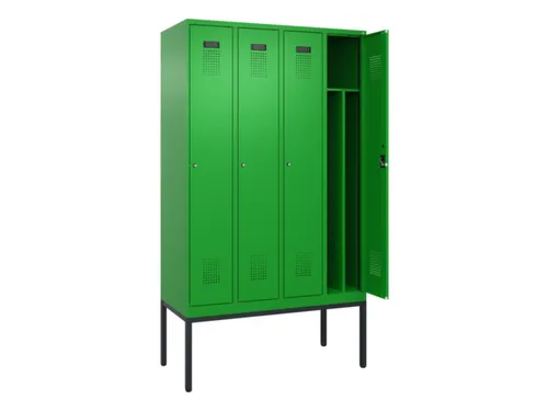 locker voor scheiding van kleding,HxBxD 2120x1200x500mm,4vak