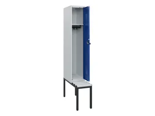 locker met bank,HxBxD 1950x300x815mm,1vak,vak B 300mm,draaigrendel - 1