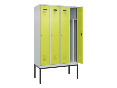 locker voor scheiding van kleding,HxBxD 2120x1200x500mm,4vak