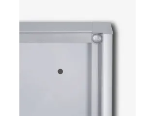Vitrinekast Mededelingenbord Indoor Economy 6xA4 Zilver - 2
