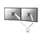 Monitorarm Neomounts NEXT Slim DS70-250WH2 2 schermen 32 inch wit