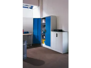 opzetkast,v. universele kast,romp RAL7035,front RAL3003 - 3