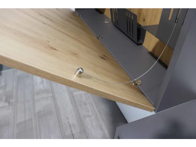 wandbureau,in-/uitklapbaar,HxBxD 650x1200x260mm,blad eiken