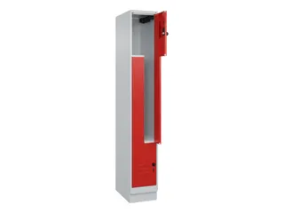 Z-garderobekast,HxBxD 1950x300x500mm,vak B 150/300mm,draaigrendel - 2