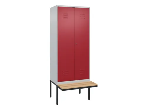 locker voor scheiding van kleding,HxBxD 2120x800x815mm,2vak