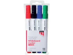 Whiteboardstift Quantore rond 1-1.5mm 4stuks assorti