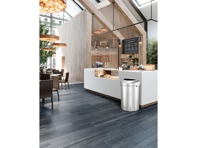 Afvalbak Urban half rond 80 Liter Mat RVS