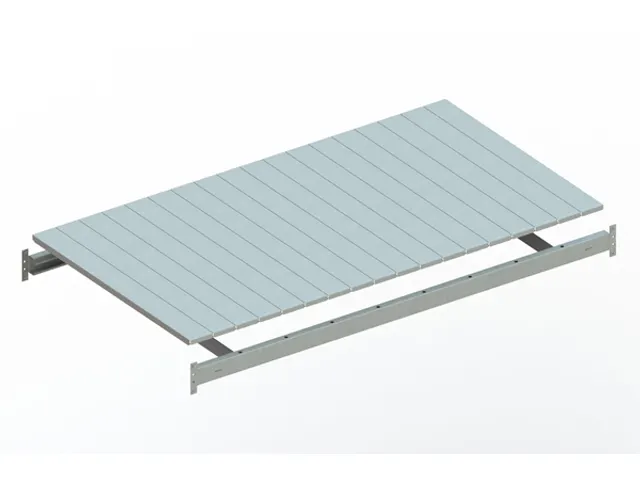 legbord van plaatstaal,v. breedvakstelling,BxD 1800x1050mm,vakl. 600kg