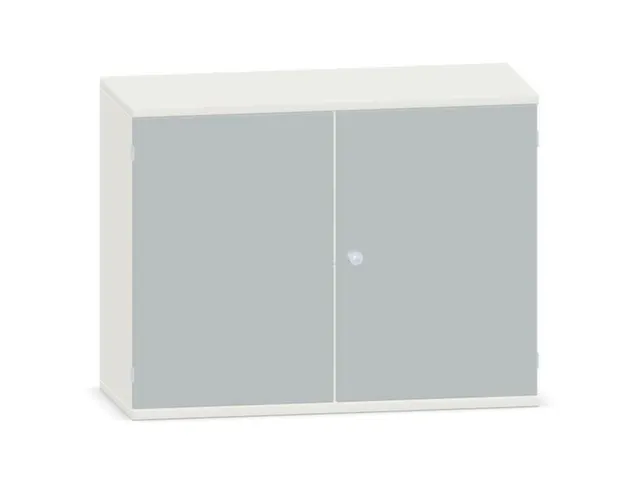 kantoorkast,HxBxD 770x1000x430mm,decor romp wit,decor front lichtgrijs