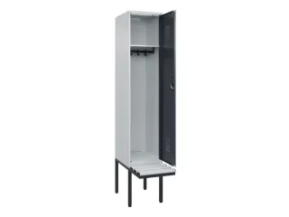 locker met bank,HxBxD 2120x400x815mm,1vak,vak B 400mm,cilinderslot - 1