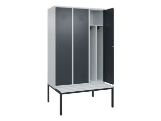 locker voor scheiding van kleding,HxBxD 2120x1200x815mm,3vak - 2