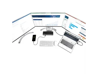 StarTech Hybride Dock Universeel USB-C USB-A Triple 4K HDMI DP 85W - 4