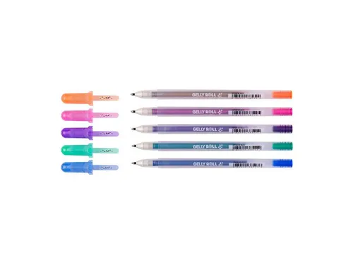 Gelschrijver Sakura Gelly Roll 0.7mm Silver Shadow 5 stuks