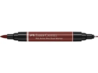Tekenstift Faber-Castell Pitt Artist Pen duo marker 192 indisch rood - 4
