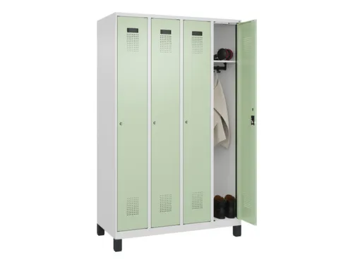 locker,HxBxD 1950x1200x500mm,4vak,vak B 300mm,cil.-slot,voeten