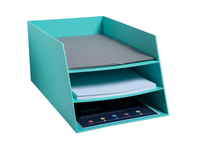 Kartonnen postmand met 3 niveaus