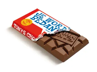 Chocolade Tony's Chocolonely reep 180gr melk "Bedankt" - 3