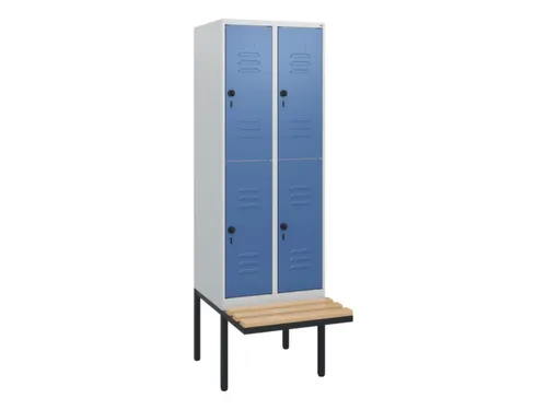 Dubbeldekse dekenkist,HxBxD 1950x600x815mm,2x2vak.,vak B 300mm