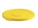 couvercle,p. conteneur de tri sélectif 121l,rond,Ø 560mm,PE,jaune