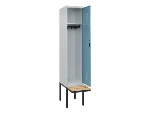 locker met bank,HxBxD 2120x400x815mm,1vak,vak B 400mm,cilinderslot