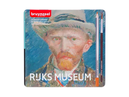 Kleurpotloden Bruynzeel Rijksmuseum Van Gogh aquarel ass blik à 24st
