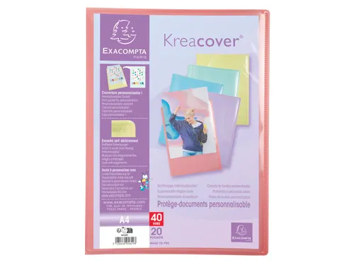 Showalbum A4 20 tas KREACOVER PASTEL Assorti