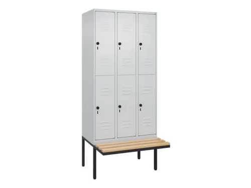 Dubbeldekse dekenkist,HxBxD 2120x900x815mm,3x2vak.,vak B 300mm