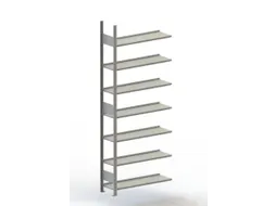 Inhaakstelling Aanslagrand Aanbouwveld 2500x1000x300mm 7legborden