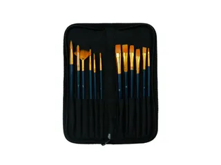 Kwasten set Conda synthetisch 12 stuks in etui - 2