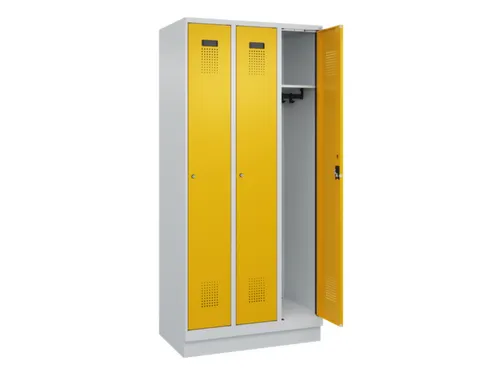 locker,HxBxD 1950x900x500mm,3vak,vak B 300mm,cil.-slot,sokkel