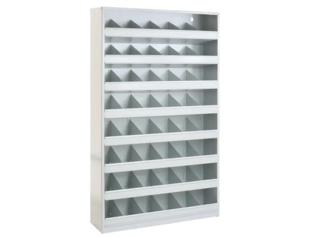 stortgoedstelling,HxBxD 850x500x125mm,48stortvakken,metaal,RAL7035