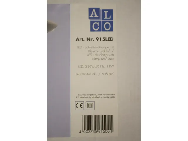 Bureaulamp Alco LED zwart/antraciet 10 Watt 230 volt