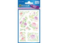 Papieretiket Z-design Creative pakje a 1 vel rozen